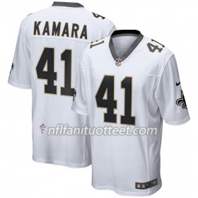 Miesten New Orleans Saints NFL Pelipaita Alvin Kamara 41 Nike Valkoinen